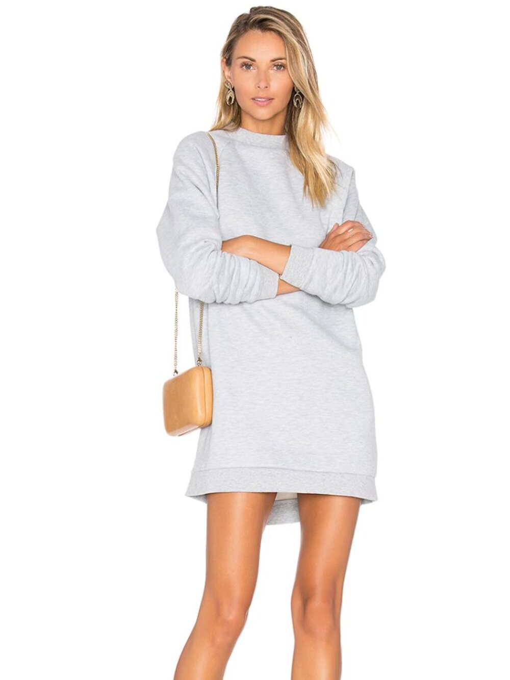 Lovers + Friends x Revolve Jenn Sweatshirt in Medium Grey